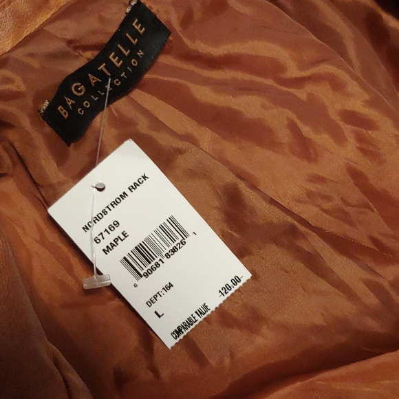 Bagatelle Brown leather-like jacket - Picture 9 of 9